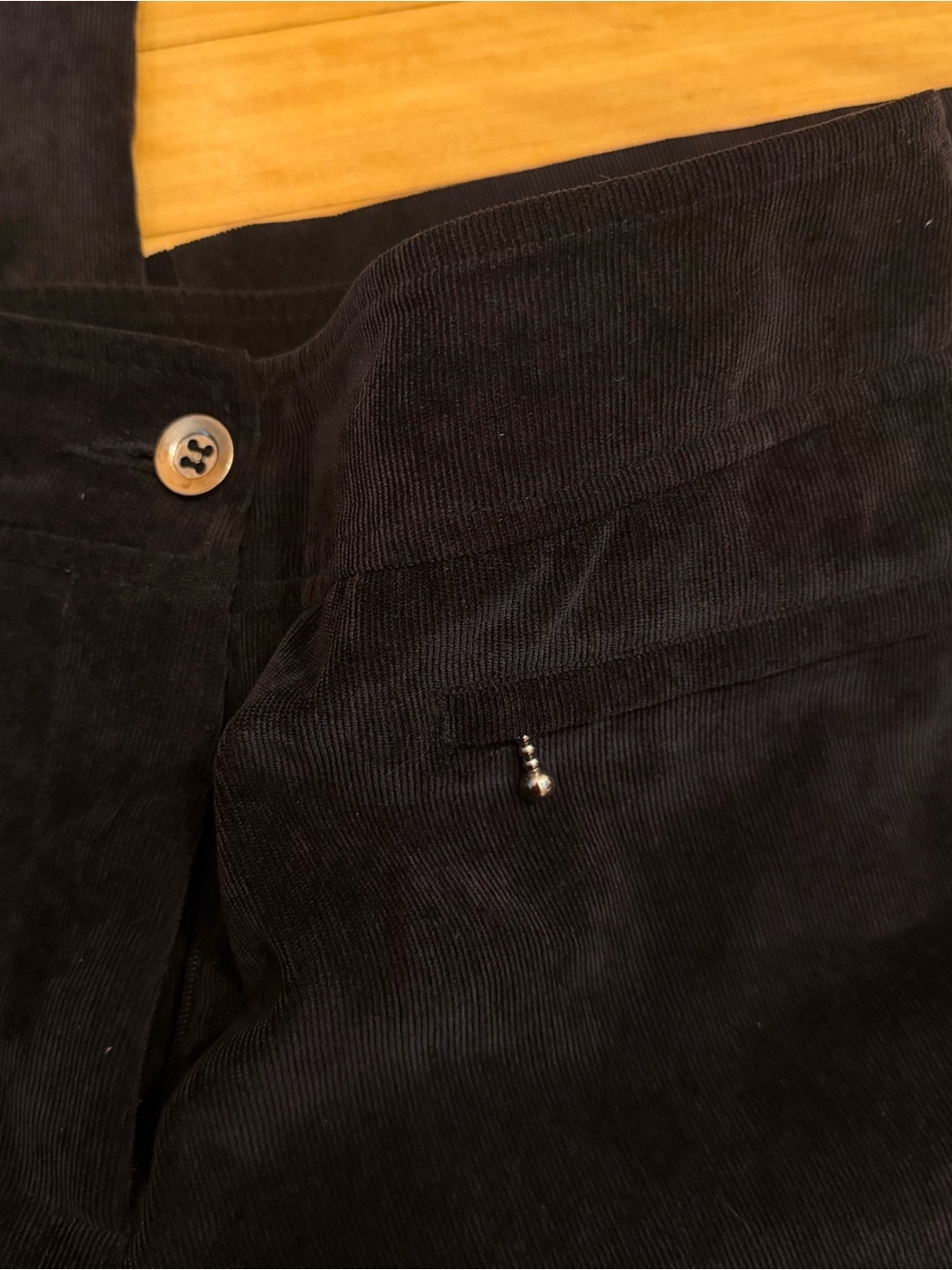 Men's Black Corduroy Pants - Classic Style